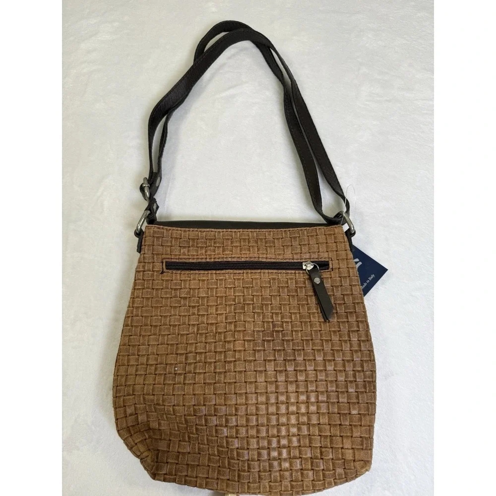 Borgo Degli Etruschi woven leather handbag.